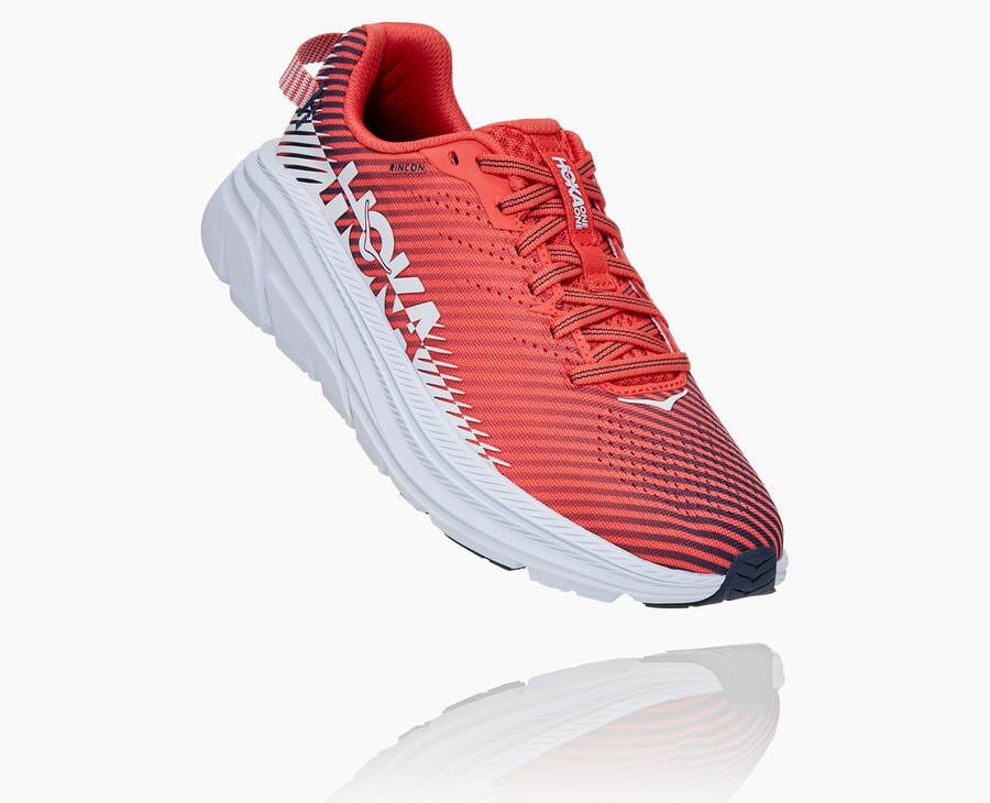 Hoka One One Tenisky Damske Červené/Biele - Rincon 2 - 30641-HKLV